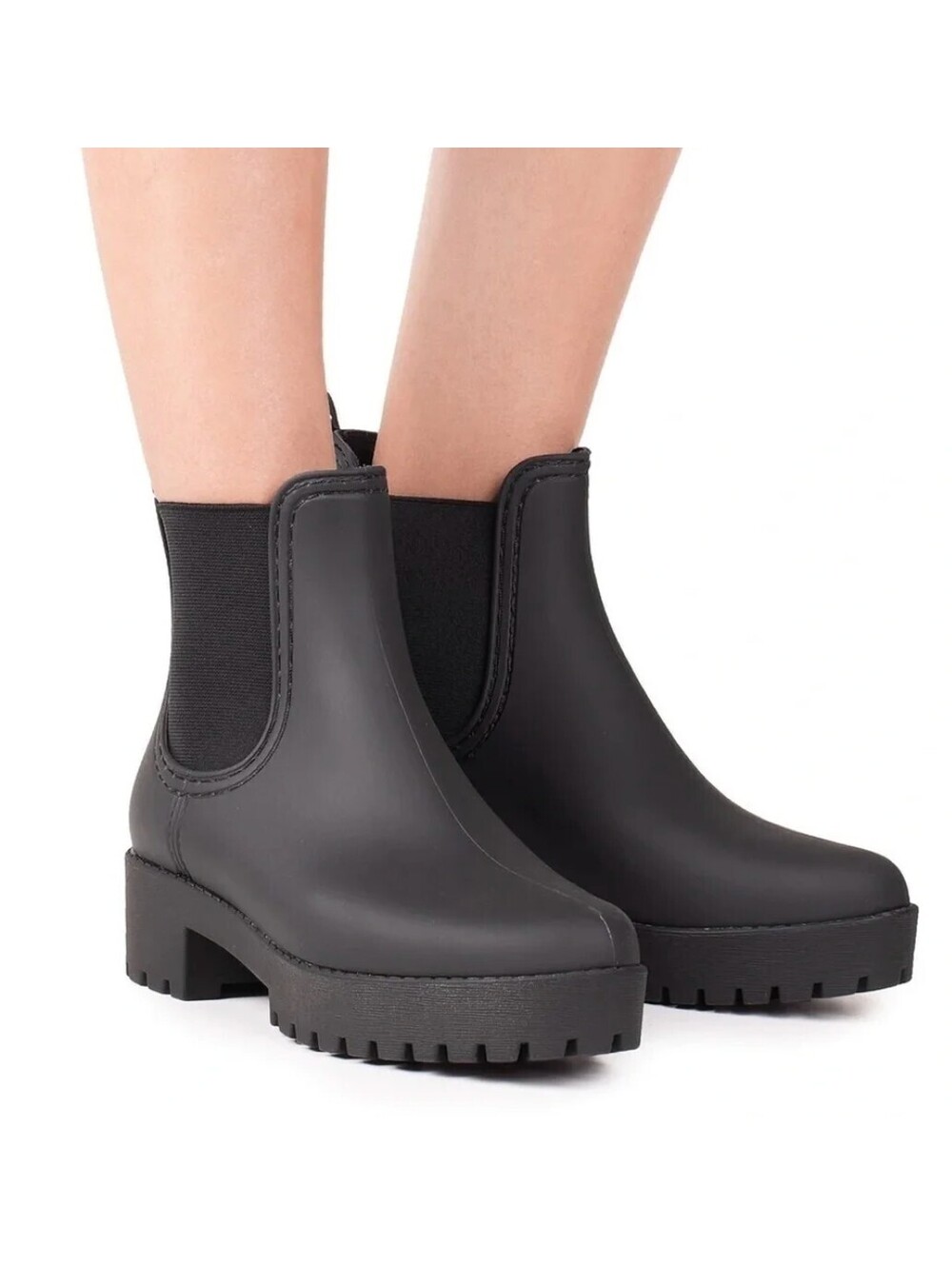 Jeffrey Campbell Cloudy Chelsea Rain Boots Size 10